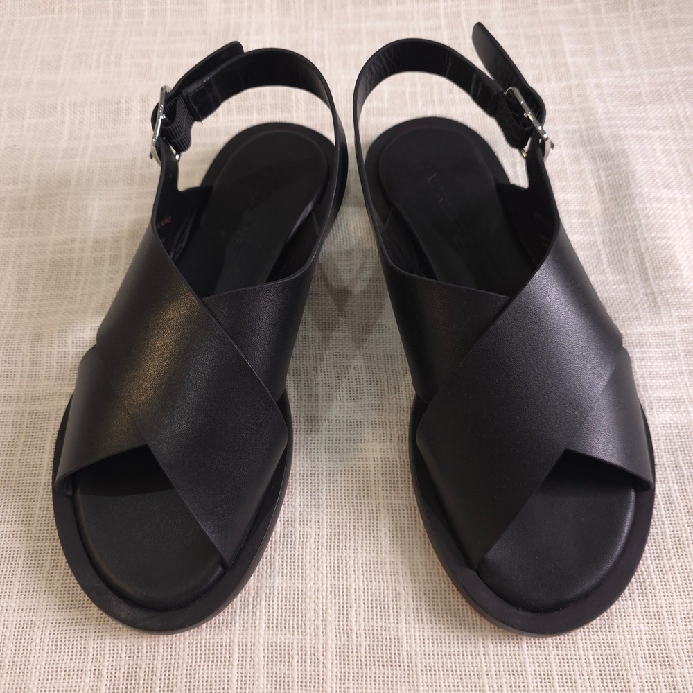 Everlane The City Crossover Sandal - Black/ Size 5